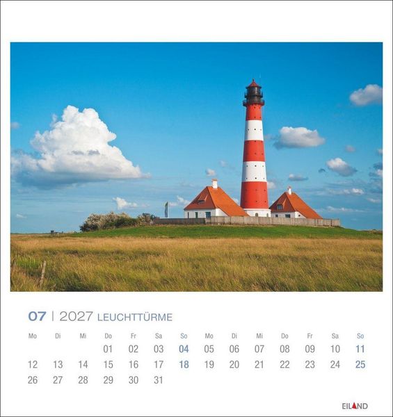 Produktbild: Leuchtt&uuml;rme Postkartenkalender 2027 - Leuchten des Nordens