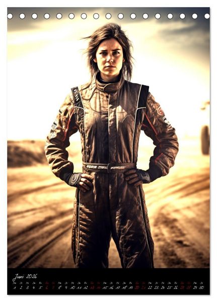 Produktbild: Dirt Race Girls (Tischkalender 2026 DIN A5 hoch), CALVENDO Monatskalender