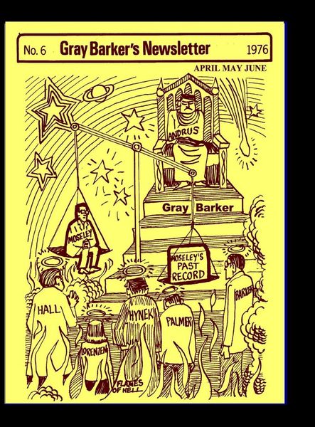 Produktbild: Gray Barker's Newsletter No. 6 (April,May,June) 1976