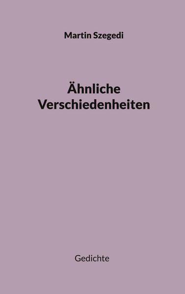 Produktbild: &Auml;hnliche Verschiedenheiten