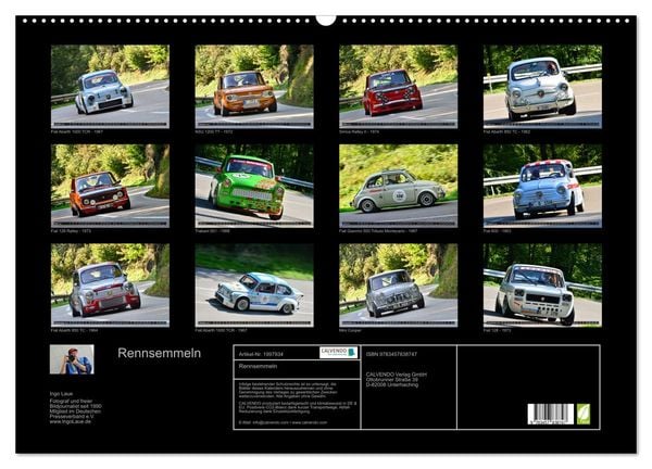 Produktbild: Rennsemmeln (Wandkalender 2026 DIN A2 quer), CALVENDO Monatskalender