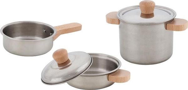Goki 51509 - Kochset Sterneküche, 2 Töpfe und 1 Pfanne