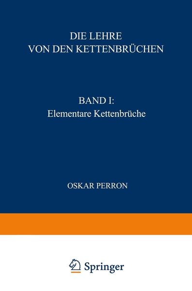 Produktbild: Die Lehre von den Kettenbr&uuml;chen