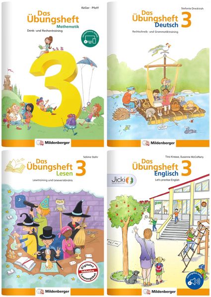 Produktbild: Sicher ins 4. Schuljahr &ndash; Paket: Rechnen &ndash; Schreiben &ndash; Lesen &ndash; Grammatik &ndash; Englisch &middot; Klasse 3