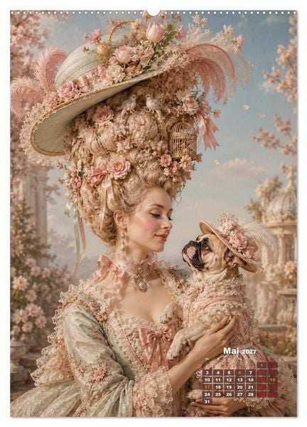 Produktbild: Rococo Tr&auml;ume (Wandkalender 2027 DIN A2 hoch), CALVENDO Monatskalender