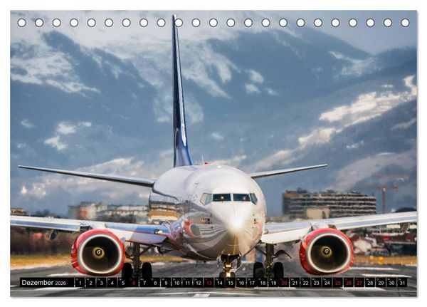 Produktbild: Flugzeugkalender (Tischkalender 2026 DIN A5 quer), CALVENDO Monatskalender