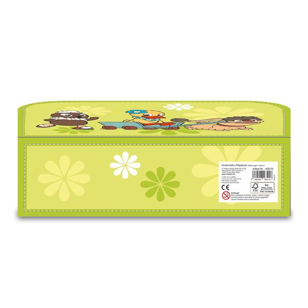 Produktbild: Tr&ouml;tsch Kinder-Koffer Pittiplatsch Bollerwagen medium,Pappkoffer, Koffer aus Pappe, Geschenk Verpackung, Gutschein Verpackung,Spielkoffer, Metallgriff und Metallhenkel, Reisekoffer Kinder