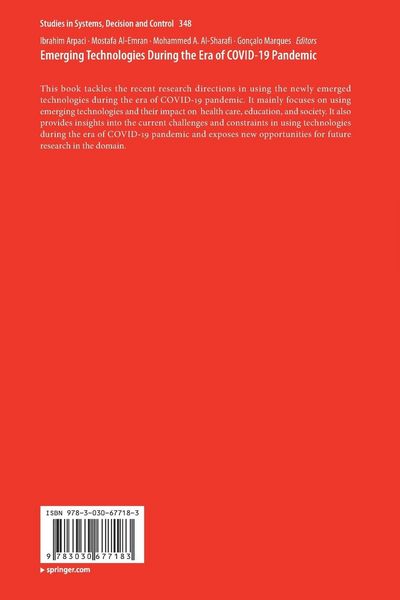 Produktbild: Emerging Technologies During the Era of COVID-19 Pandemic