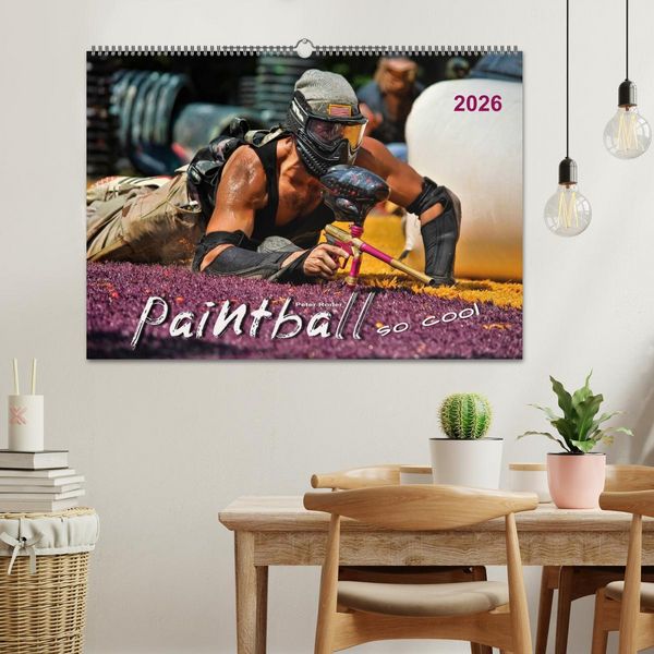 Produktbild: Paintball - so cool (Wandkalender 2026 DIN A2 quer), CALVENDO Monatskalender