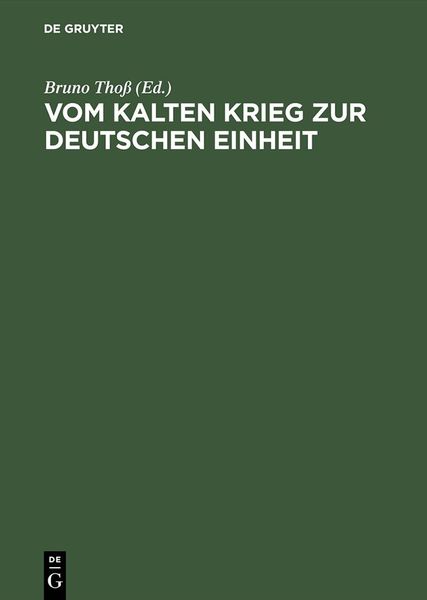 Produktbild: Vom Kalten Krieg zur deutschen Einheit