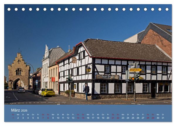Produktbild: ERFTSTADT - Burgen und B&uuml;rgerh&auml;user (Tischkalender 2026 DIN A5 quer), CALVENDO Monatskalender