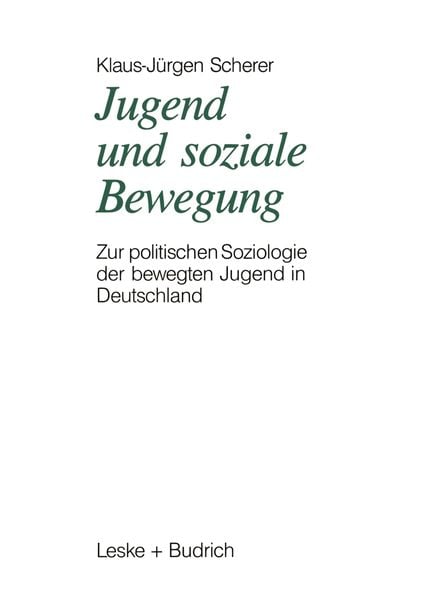 Produktbild: Jugend und soziale Bewegung