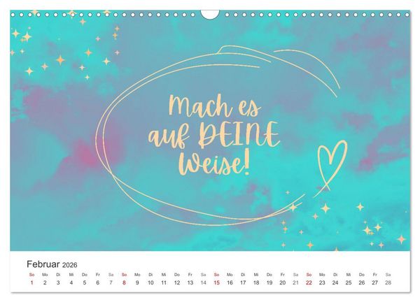 Produktbild: Lass Freude dein Kompass sein (Wandkalender 2026 DIN A3 quer), CALVENDO Monatskalender