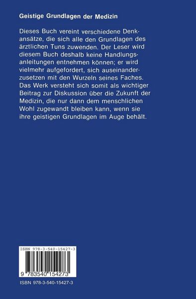 Produktbild: Geistige Grundlagen der Medizin