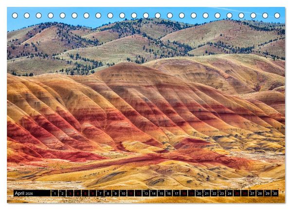 Produktbild: Landschafts Juwelen - Erlesene Landschaften der USA (Tischkalender 2026 DIN A5 quer), CALVENDO Monatskalender