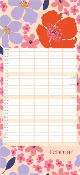 Produktbild: Floral total Familienplaner 2027