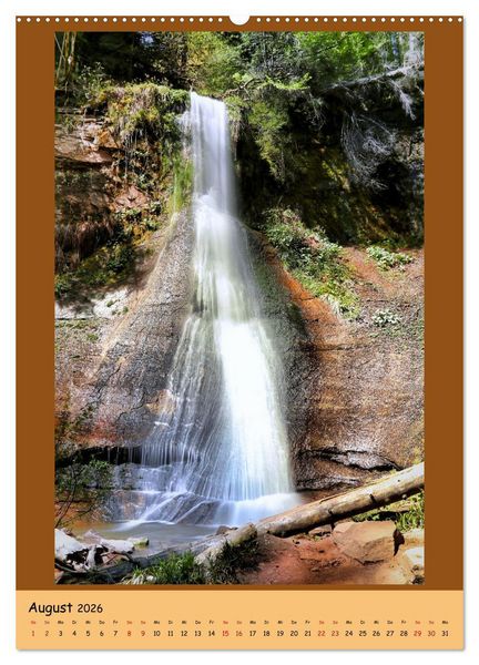 Produktbild: Schwarzwald Wasserf&auml;lle (hochwertiger Premium Wandkalender 2026 DIN A2 hoch), Kunstdruck in Hochglanz