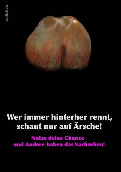 Produktbild: Wer immer hinterher rennt, schaut nur auf &Auml;rsche!
