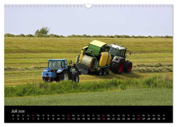 Produktbild: Trecker & Co. bei der Arbeit - Landwirtschaft in Ostfriesland (Wandkalender 2026 DIN A3 quer), CALVENDO Monatskalender