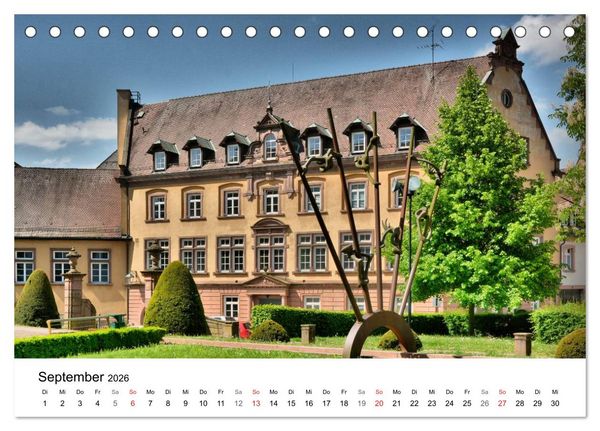 Produktbild: Gengenbach - romantisches Kleinod im Schwarzwald (Tischkalender 2026 DIN A5 quer), CALVENDO Monatskalender
