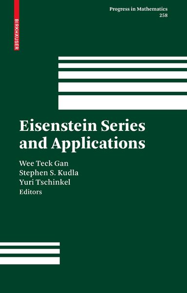 Produktbild: Eisenstein Series and Applications