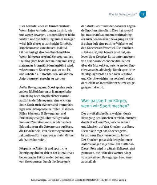 Produktbild: Der kleine Osteoporose-Coach