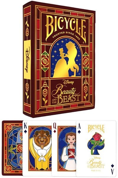 Produktbild: Bicycle Disney - Beauty and the Beast (Die Sch&ouml;ne und das Biest) 54 Karten