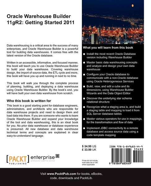 Produktbild: Oracle Warehouse Builder 11g R2