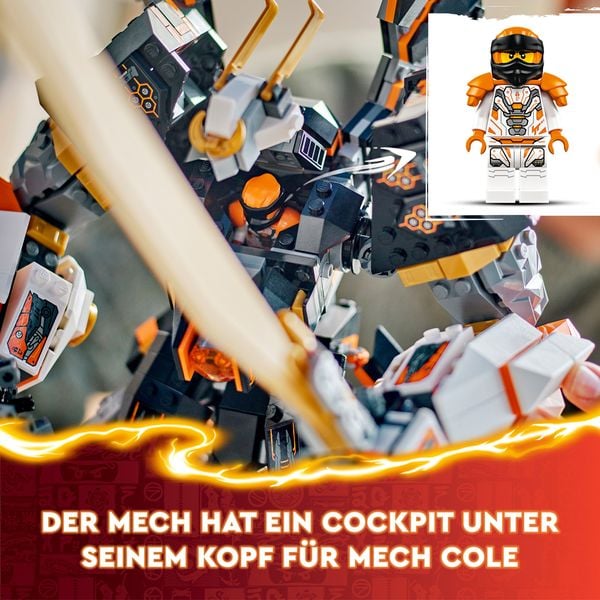 Produktbild: LEGO NINJAGO Coles Titandrachen-Mech, Abenteuer Set für Kinder 71821