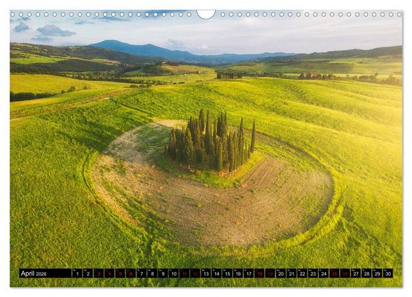 Produktbild: DIE TOSKANA IM FR&Uuml;HLING (Wandkalender 2026 DIN A3 quer), CALVENDO Monatskalender