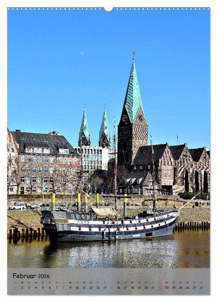 Produktbild: Freie Hansestadt BREMEN (Wandkalender 2026 DIN A2 hoch), CALVENDO Monatskalender