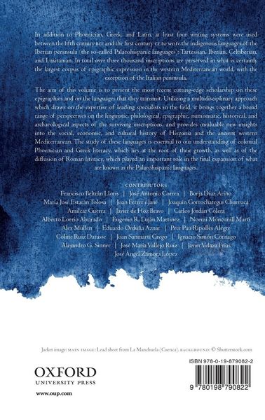 Produktbild: Palaeohispanic Languages and Epigraphies