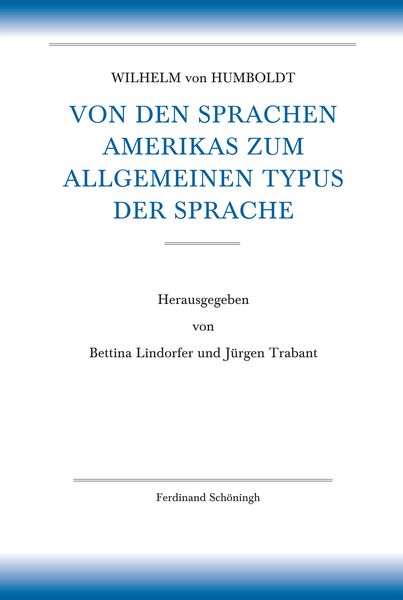 Produktbild: Von den Sprachen Amerikas zum allgemeinen Typus der Sprache
