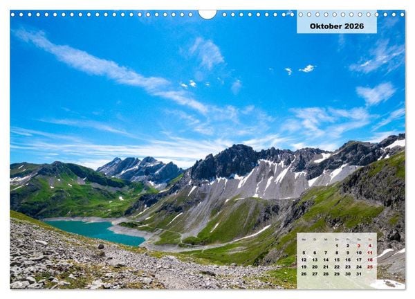 Produktbild: L&uuml;nersee - die blaue Perle der Alpen (Wandkalender 2026 DIN A3 quer), CALVENDO Monatskalender