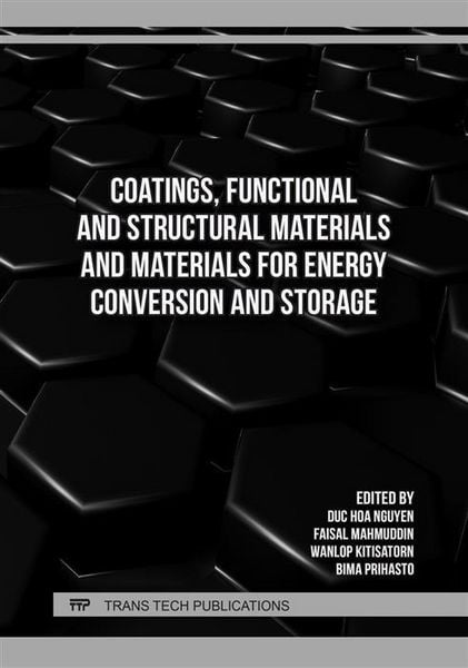 Produktbild: Coatings, Functional and Structural Materials and Materials for Energy Conversion and Storage