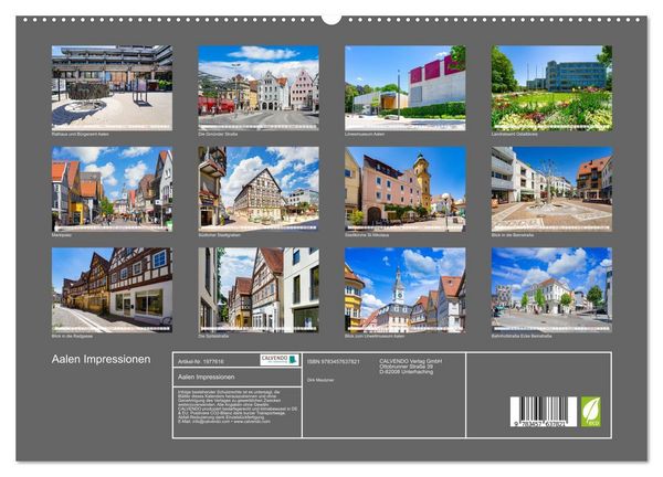 Produktbild: Aalen Impressionen (Wandkalender 2026 DIN A2 quer), CALVENDO Monatskalender