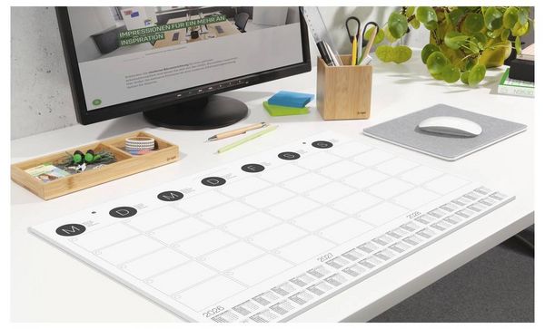 Produktbild: Sigel H6550 Schreibunterlage Papier Monatsplan (B x H) 59.50 cm x 41 cm 2026, 2027, 2028 12 Blatt
