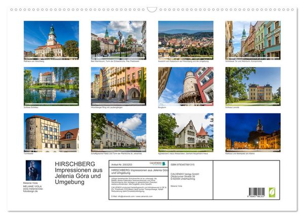 Produktbild: HIRSCHBERG Impressionen aus Jelenia G&oacute;ra und Umgebung (Wandkalender 2026 DIN A2 quer), CALVENDO Monatskalender