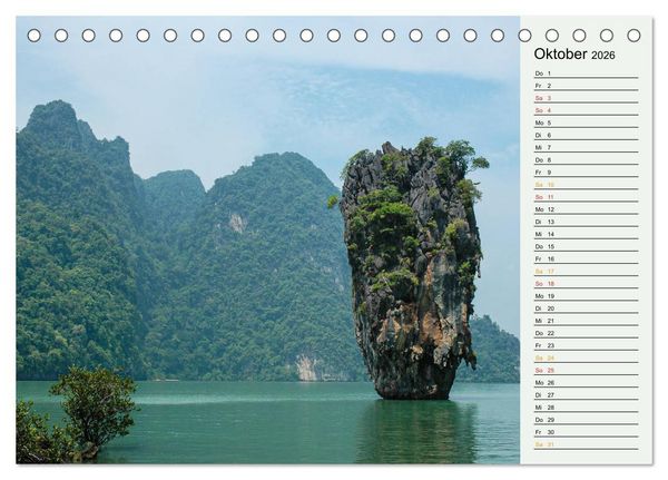 Produktbild: Asien - Thailand und Kambodscha (Tischkalender 2026 DIN A5 quer), CALVENDO Monatskalender