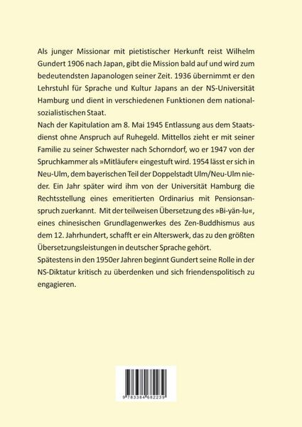 Produktbild: Der Japanologe Wilhelm Gundert