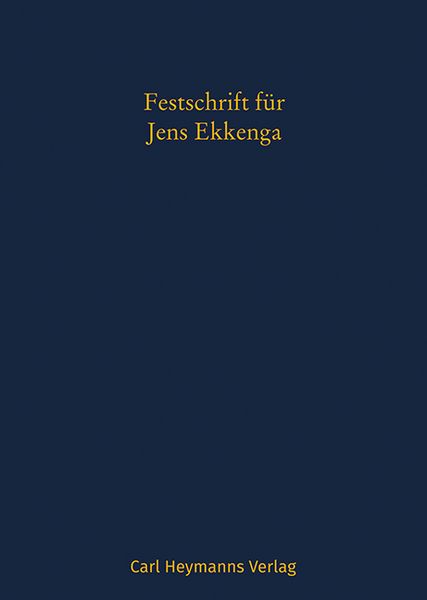Produktbild: Festschrift f&uuml;r Jens Ekkenga
