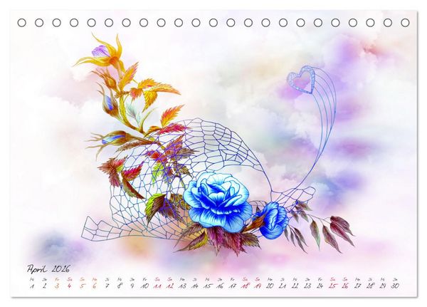 Produktbild: Zauberhaftes Ikebana (Tischkalender 2026 DIN A5 quer), CALVENDO Monatskalender