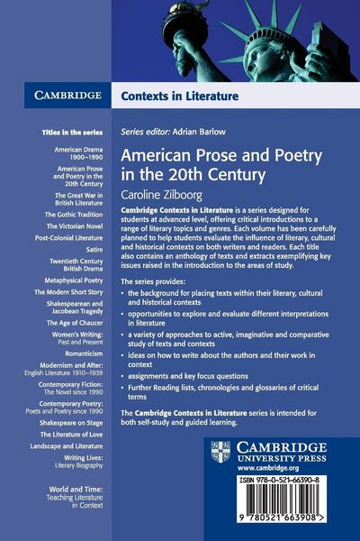 Produktbild: American Prose and Poetry in the 20th Century