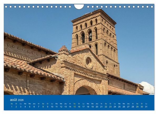 Produktbild: Lieux de culte vers Compostelle (Calendrier mural 2026 DIN A4 vertical), CALVENDO calendrier mensuel