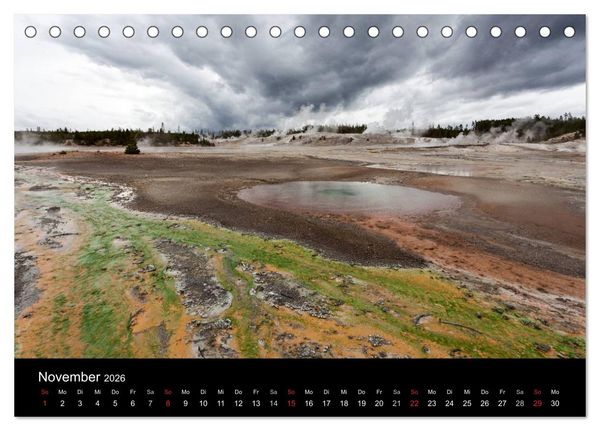Produktbild: Wyoming & South Dakota (Tischkalender 2026 DIN A5 quer), CALVENDO Monatskalender