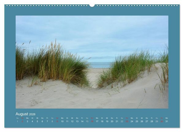Produktbild: Sandd&uuml;nen an der Nordsee in den Niederlanden (hochwertiger Premium Wandkalender 2026 DIN A2 quer), Kunstdruck in Hochglanz