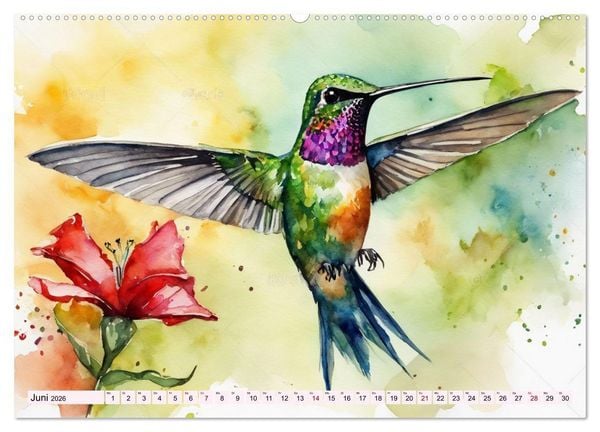 Produktbild: Schillernde Edelsteine (Wandkalender 2026 DIN A2 quer), CALVENDO Monatskalender