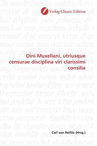 Produktbild: Dini Muxellani, utriusque censurae disciplina viri clarissimi consilia