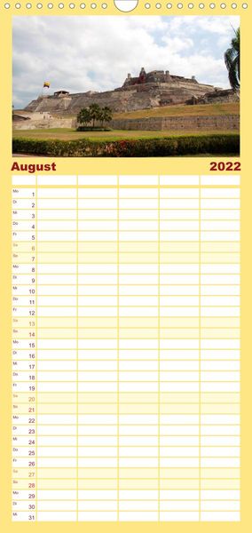 Produktbild: Familienplaner Photoreise durch Kolumbien (Wandkalender 2022 , 21 cm x 45 cm, hoch)