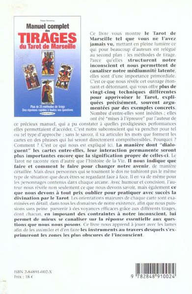 Produktbild: Manuel complet des tirages du tarot de Marseille